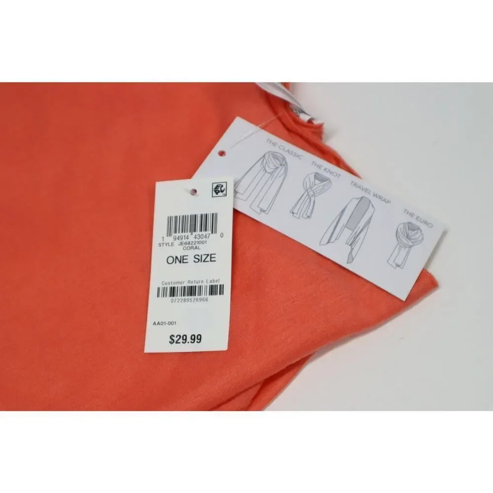 Jenni Coral‎ Multi Use Wrap Scarf One Size